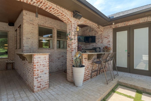3419 Abby Ln, Newcastle, OK 73065 - view of patio / terrace featuring french doors