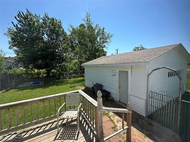 view of outbuilding featuring an outdoor structure