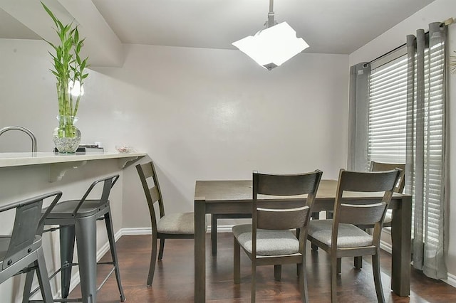 807 Cardinal Creek Blvd Unit C, Norman, OK 73072 - dining space with baseboards and dark wood-style floors