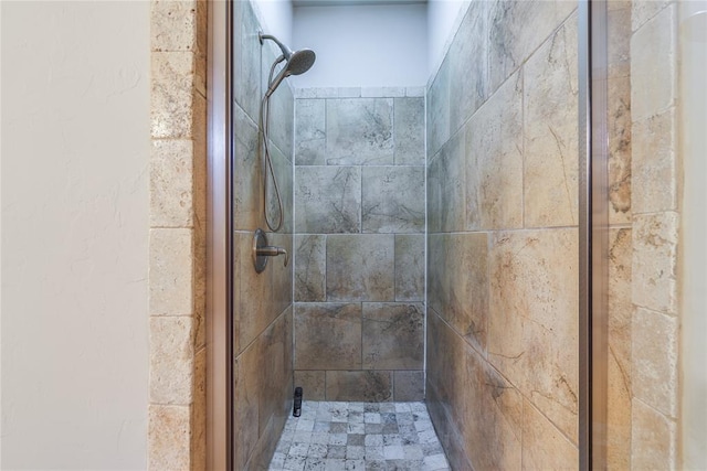 full bathroom with a stall shower