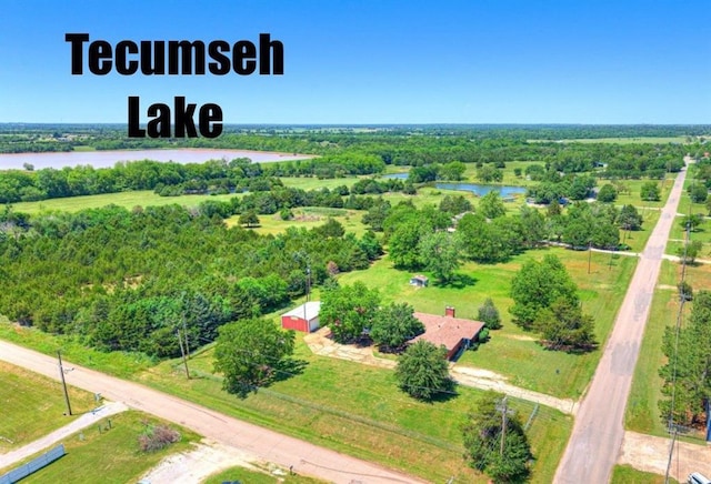18906 13th St, Shawnee, OK 74801 - drone / aerial view of a nearby body of water