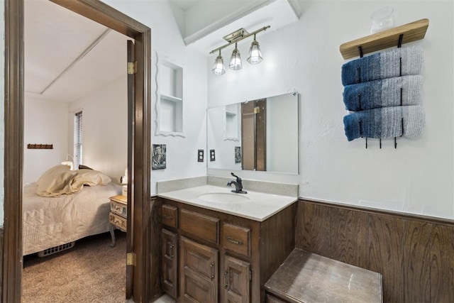 805 John F Kroutil Dr, Yukon, OK 73099 - bathroom with ensuite bath and vanity