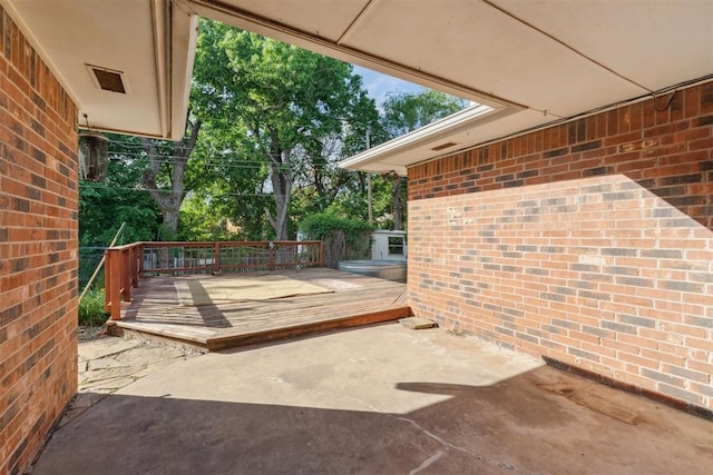 805 John F Kroutil Dr, Yukon, OK 73099 - view of patio / terrace with a deck