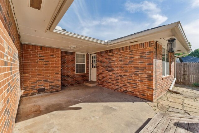 805 John F Kroutil Dr, Yukon, OK 73099 - view of patio / terrace featuring fence