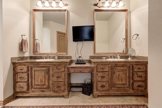 4408 The Ranch Rd, Edmond, OK 73034 - full bathroom with double vanity