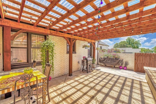 800 N Main St, Thomas, OK 73669 - view of patio with fence