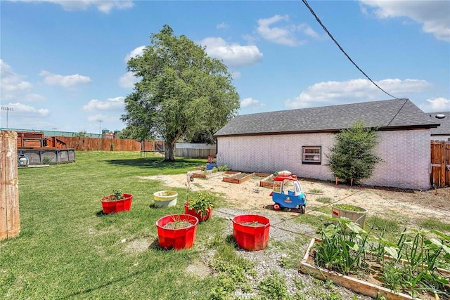 800 N Main St, Thomas, OK 73669 - view of yard with a garden