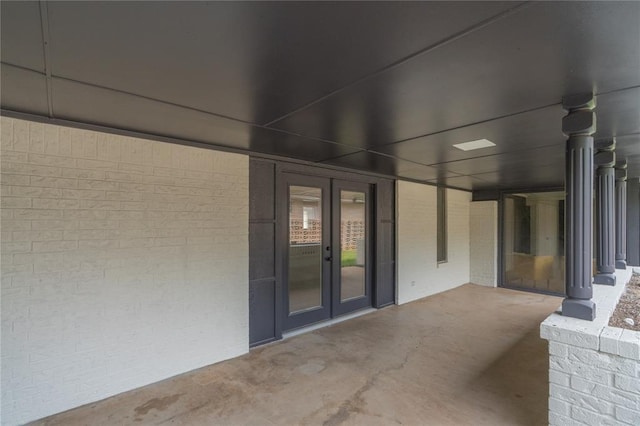 6212 N Utah Ave, Oklahoma City, OK 73112 - view of patio / terrace featuring french doors