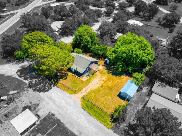 164 4th St, Faxon, OK 73540 - aerial view of property and surrounding area