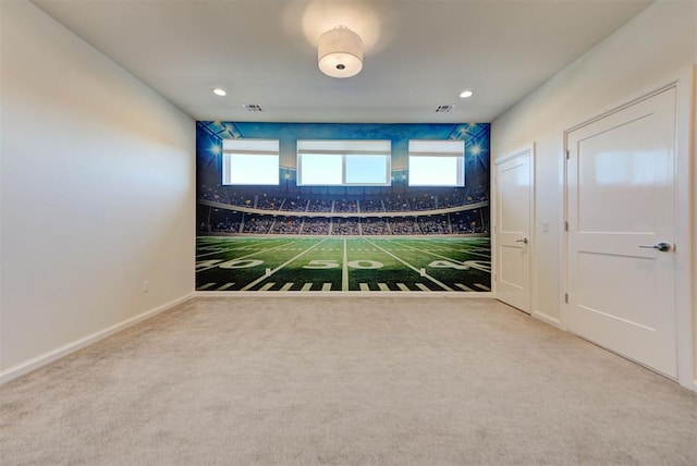 4209 Las Colinas Ln, Norman, OK 73072 - empty room featuring carpet floors, baseboards, and recessed lighting