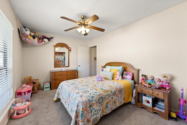 6104 Westlane, Oklahoma City, OK 73142 - bedroom featuring carpet floors and a ceiling fan