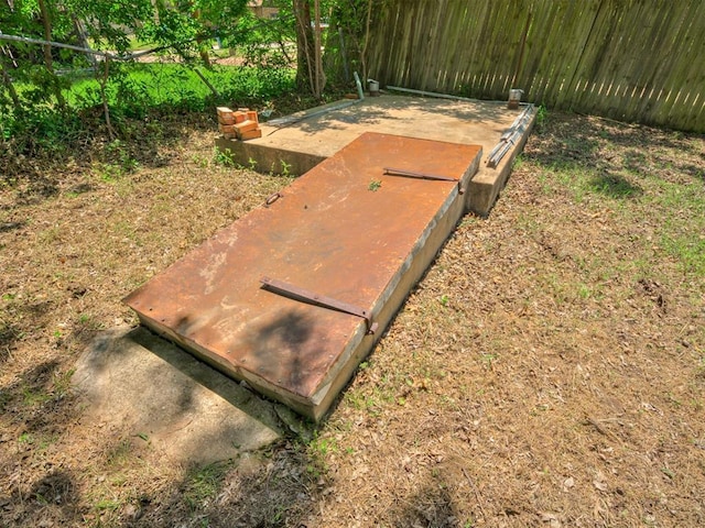 entry to storm shelter