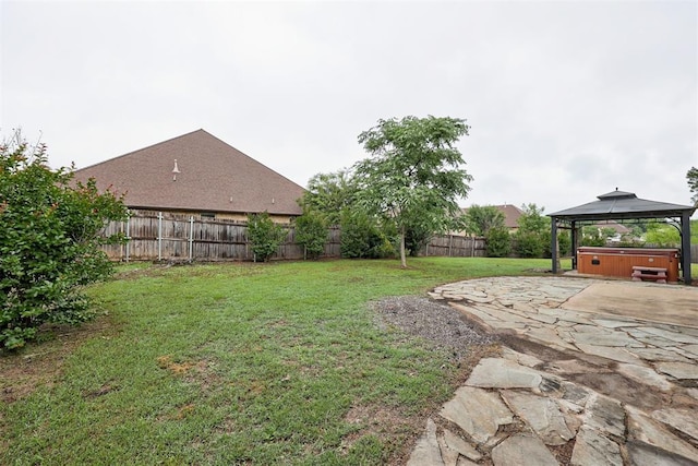 619 Rimrock Rd, Edmond, OK 73034 - view of yard with a hot tub and a patio