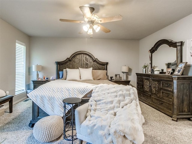 764 S Sara Rd, Tuttle, OK 73089 - bedroom featuring carpet flooring and ceiling fan