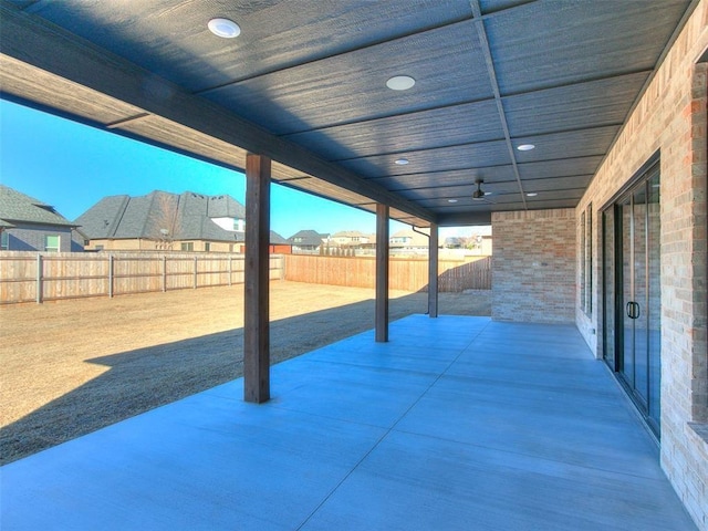 4405 Las Colinas Ln, Norman, OK 73072 - view of patio with a fenced backyard