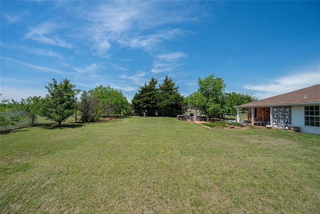 410 NW Taylor Ave, Piedmont, OK 73078 - view of yard with french doors