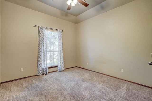 924 Regal Rd, Yukon, OK 73099 - carpeted empty room with ceiling fan and baseboards