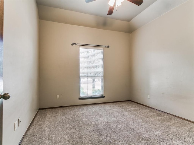 924 Regal Rd, Yukon, OK 73099 - carpeted spare room with a ceiling fan and baseboards