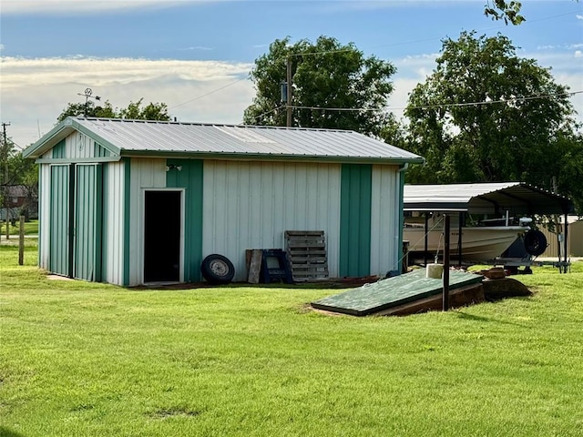 321 E Ninth St, Leedey, OK 73654 - view of outdoor structure with an outdoor structure