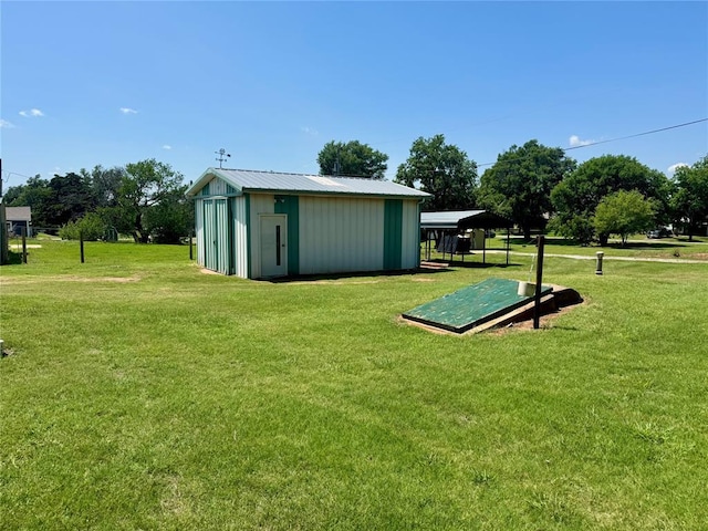 321 E Ninth St, Leedey, OK 73654 - view of grassy yard
