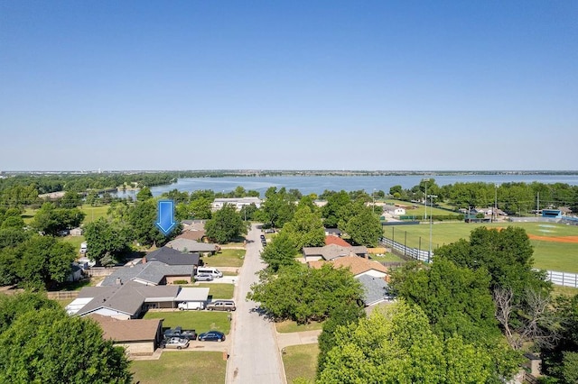 bird's eye view of a large body of water
