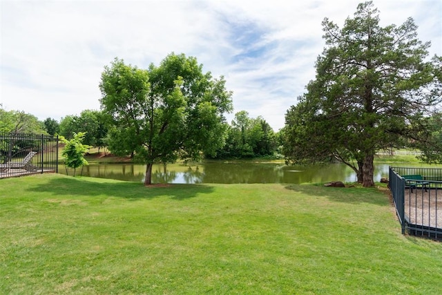 2013 Cedar Meadow Ln, Edmond, OK 73003 - view of yard with a water view
