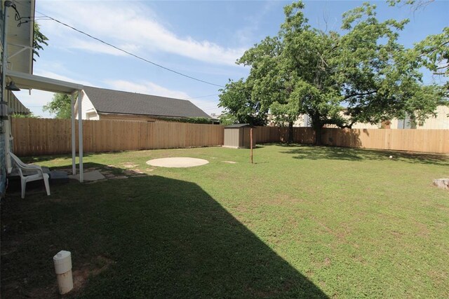 1016 N Louisa Ave, Shawnee, OK 74801 - view of yard with a storage shed and an outbuilding