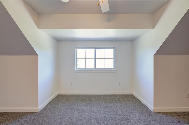 16371 Sandstone Cir, Choctaw, OK 73020 - bonus room featuring carpet, a ceiling fan, and baseboards