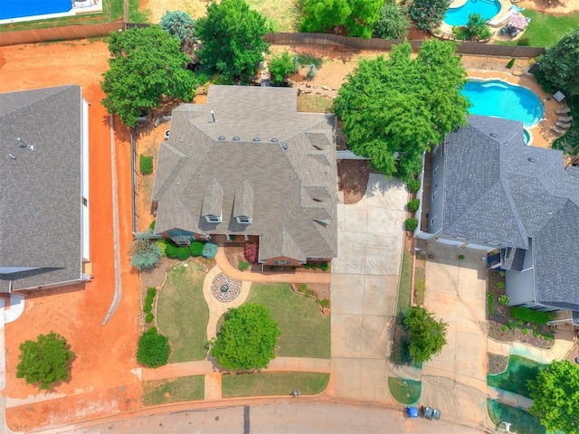 404 Nantucket Blvd, Norman, OK 73071 - view from above of property with a pool