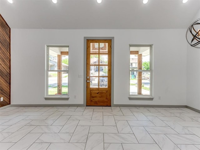 1518 NW 8th St, Oklahoma City, OK 73106 - foyer featuring recessed lighting and baseboards