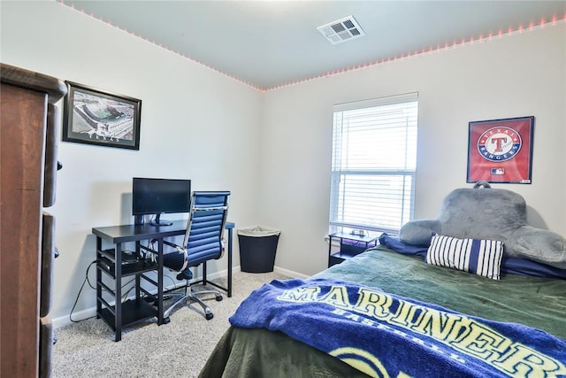 1425 NW 12th St, Newcastle, OK 73065 - bedroom featuring carpet, baseboards, and an office area