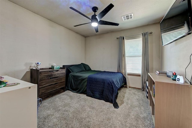 17009 Picasso Dr, Oklahoma City, OK 73170 - bedroom featuring light colored carpet and ceiling fan