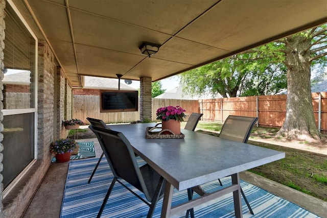 17009 Picasso Dr, Oklahoma City, OK 73170 - view of patio featuring outdoor dining area
