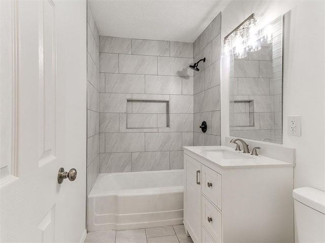 213 E Haddock St, Norman, OK 73069 - bathroom featuring toilet, vanity, and washtub / shower combination