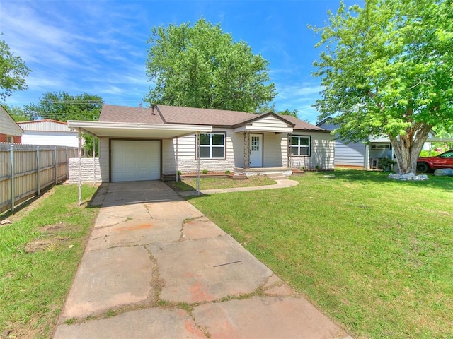 213 E Haddock St, Norman, OK 73069 - ranch-style home with an attached garage and concrete driveway