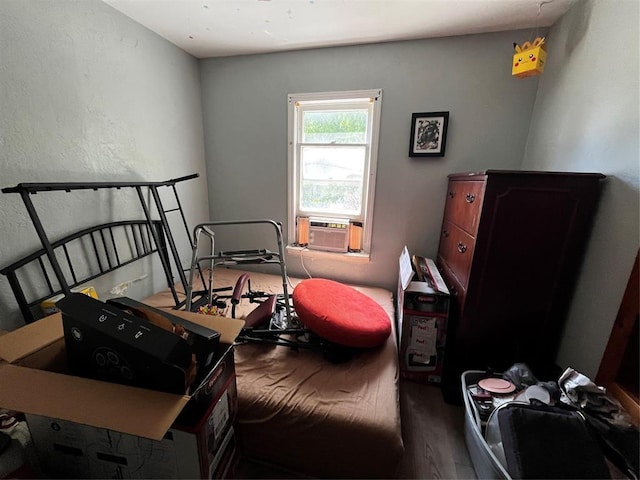 6616 SW 134th St, Oklahoma City, OK 73173 - bedroom featuring wood finished floors and cooling unit