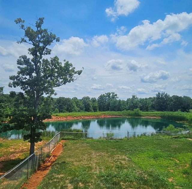 water view with fence