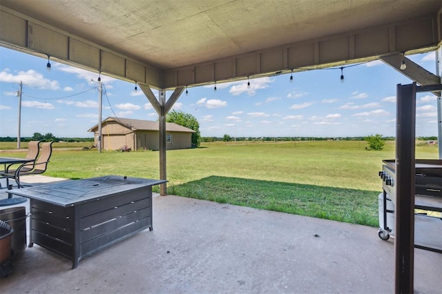 1500 S Railroad, Marlow, OK 73055 - view of patio / terrace with an outbuilding