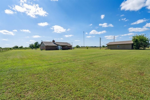 1500 S Railroad, Marlow, OK 73055 - view of grassy yard featuring a rural view