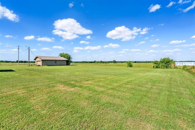 1500 S Railroad, Marlow, OK 73055 - view of grassy yard with a rural view