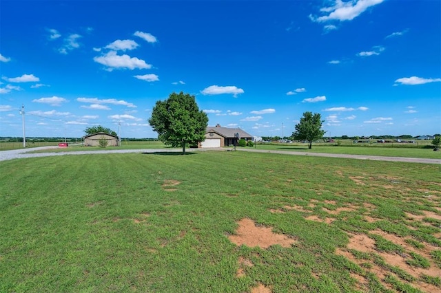 1500 S Railroad, Marlow, OK 73055 - view of grassy yard with driveway