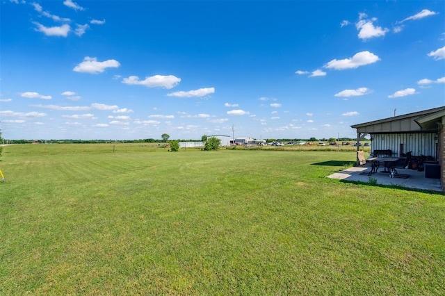 1500 S Railroad, Marlow, OK 73055 - view of grassy yard featuring a patio area
