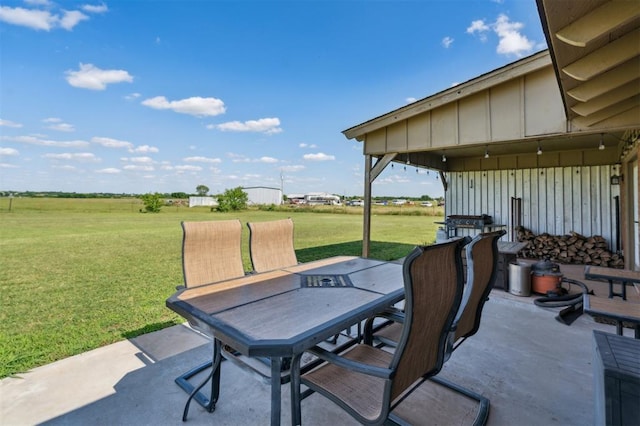 1500 S Railroad, Marlow, OK 73055 - view of patio / terrace with outdoor dining area
