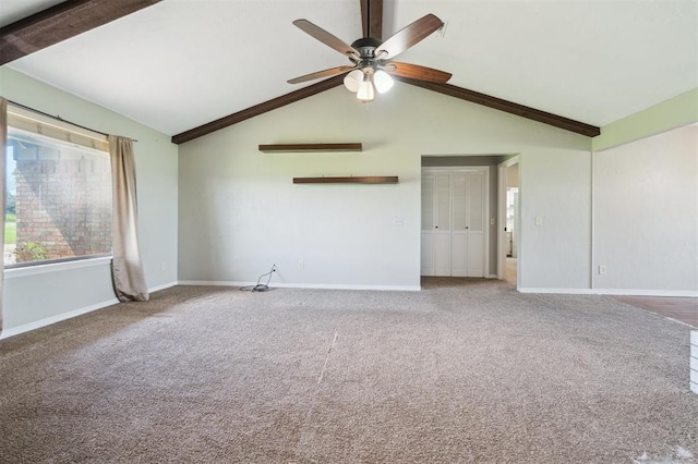 1500 S Railroad, Marlow, OK 73055 - carpeted empty room featuring ceiling fan and baseboards