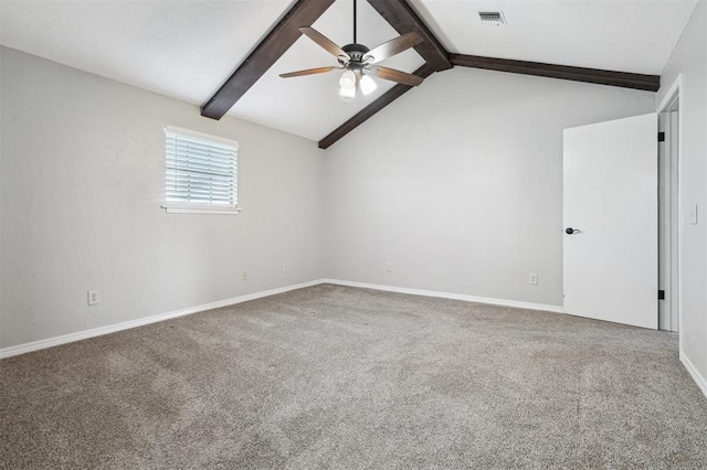1500 S Railroad, Marlow, OK 73055 - empty room with a ceiling fan, carpet, and baseboards