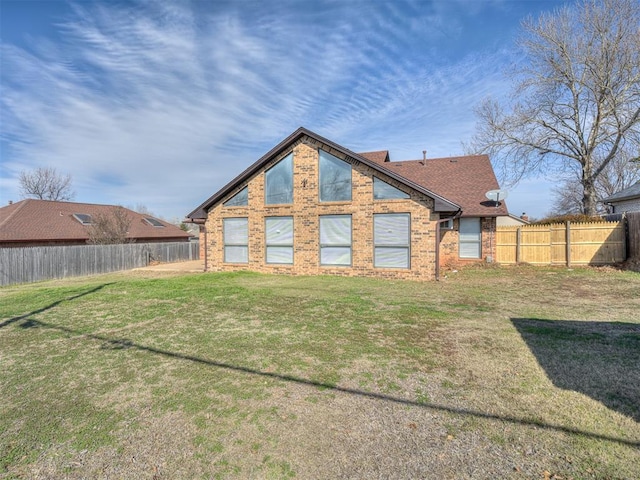 1108 SW 118th Pl, Oklahoma City, OK 73170 - back of house with brick siding