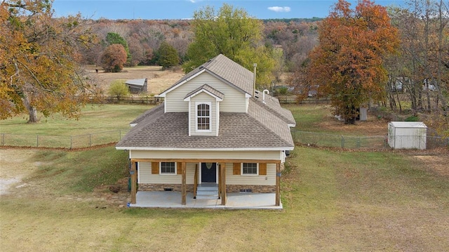 3234 N Hiwassee Rd, Choctaw, OK 73020 - view of outdoor structure featuring covered porch