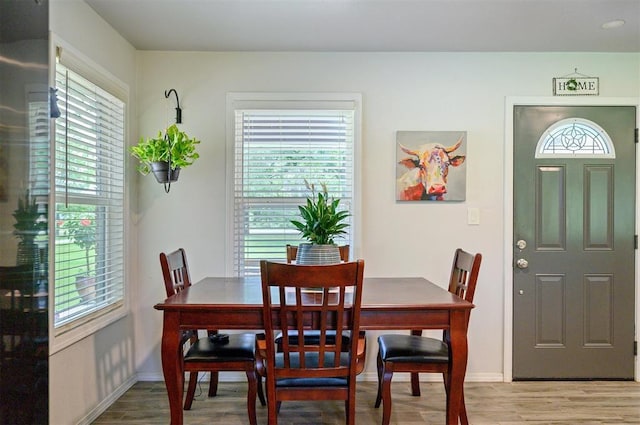 2590 Old 21 Rd, Idabel, OK 74745 - dining space with light wood finished floors and baseboards
