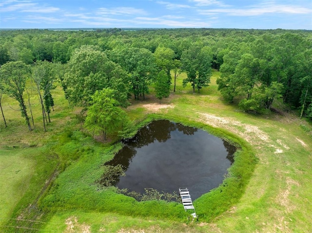 2590 Old 21 Rd, Idabel, OK 74745 - aerial view of a nearby body of water and a heavily wooded area