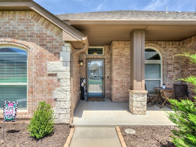 12005 NW 139th St, Piedmont, OK 73078 - entrance to property with brick siding and roof with shingles